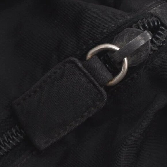 (L3) Authentic Prada Shoulder Bag Black Canvas Luxury Vintage Designer Handbag - Picture 7 of 13